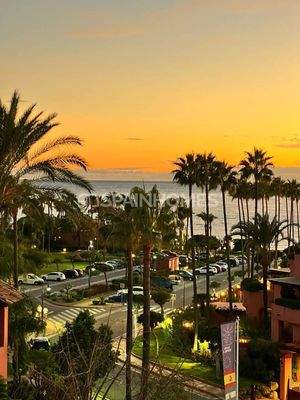 Beachfront Apartment with Community Pool and Parking in Estepona