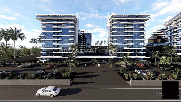 Luxury Apartments in a Complex with Hotel Amenities in Alanya