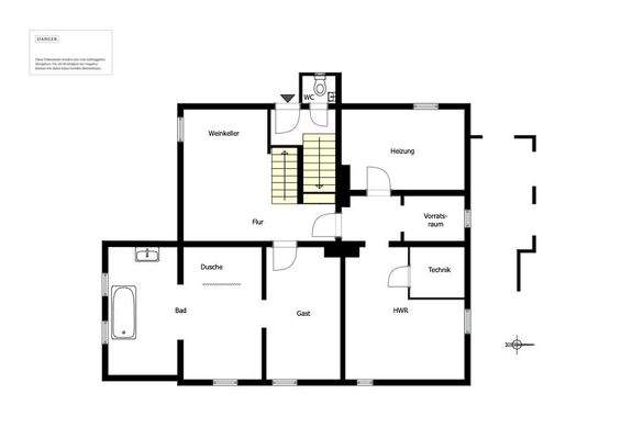 Basement floor plan