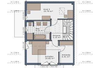 Grundriss Obergeschoss