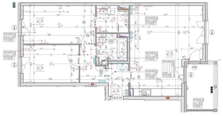 realer Grundriss mit Maßen