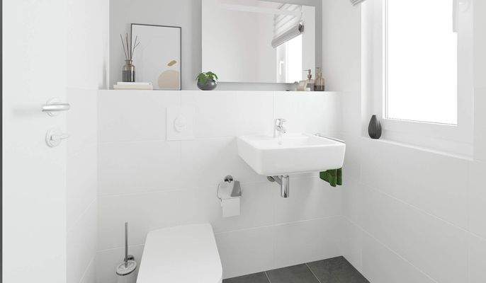 Ein separates WC steht für Ihre Gäste bereit