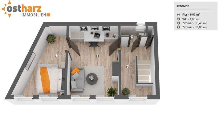 Grundriss Obergeschoss