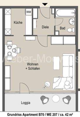 3423 Grundriss B70 WE 207