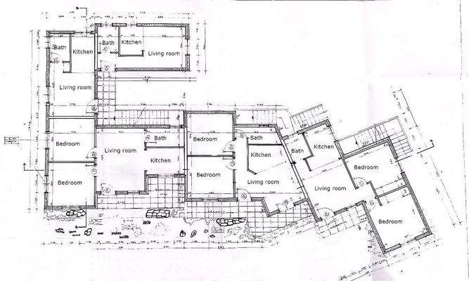 Kreta, Istron: Unfertiges Gebäude mit offenem Meerblick von allen Zimmern zu verkaufen - Rohbau