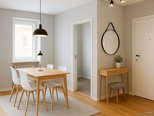 Impression des Eingangs- und Essbereichs