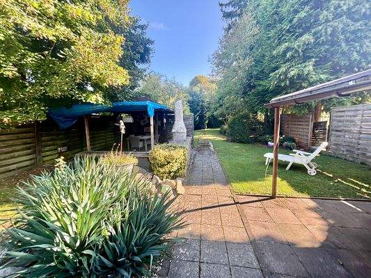 Garten mit Gartenhaus