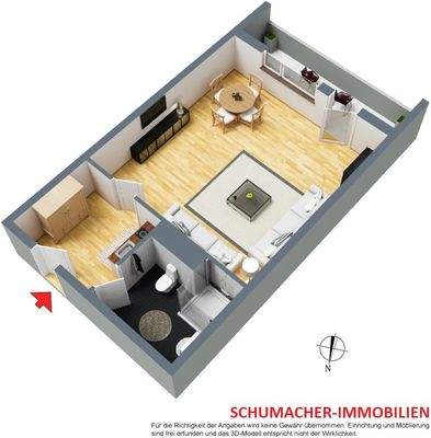Grundriss zum Apartment