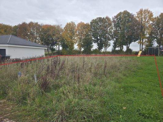 Grundstück mit Einzeichnung