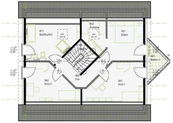 Grundriss Obergeschoss Lifesty