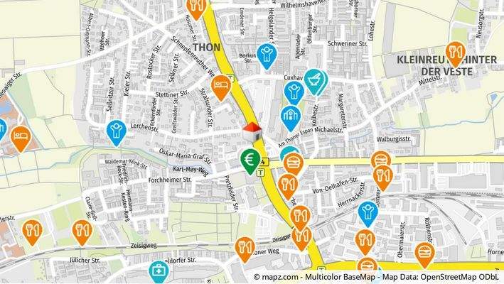 Geolyzer Kartenausschnitt