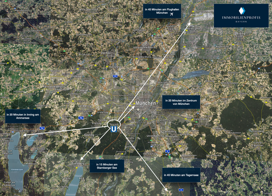 Neuried Lage Umkreis München
