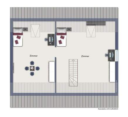 Grundriss beispielmöbliert DG