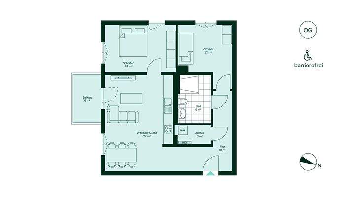 Grundriss der Eigentumswohnung