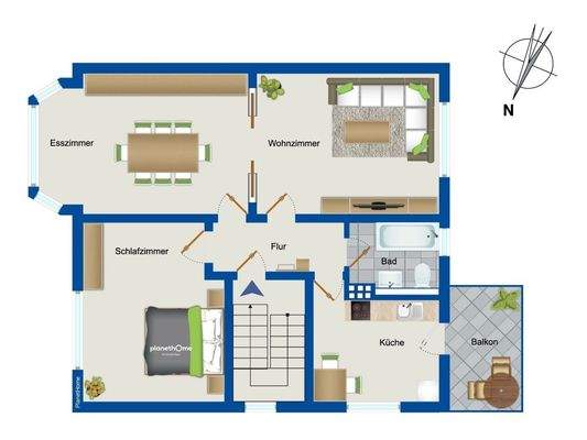 Grundriss Obergeschoss