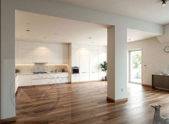 Küche, Einrichtungsbeispiel, Erdgeschoss (E1), Ebene 1