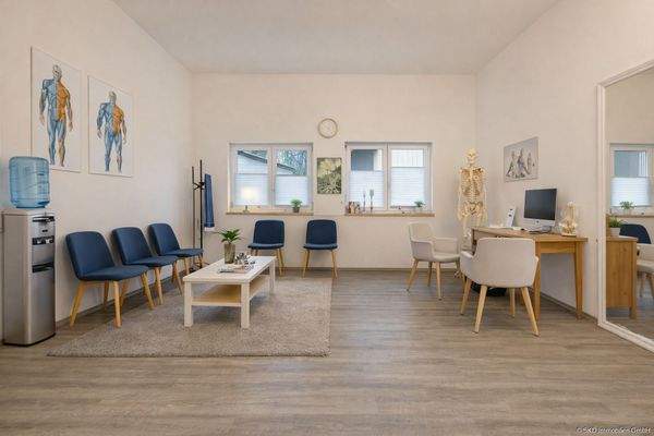 Zum Beispiel ein Wartebereich (KI-generiert) 