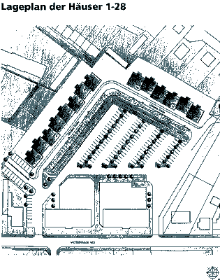 Lageplan der Häuser