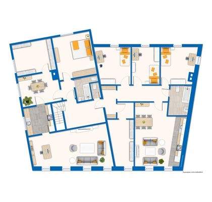 Grundriss / Skizze Obergeschoss