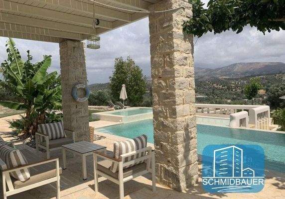 Kreta, Pitsidia - Villa mit fantastischem Berg- und Dorfblick zum Verkauf