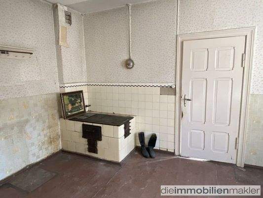 Küche mit Kochmaschine