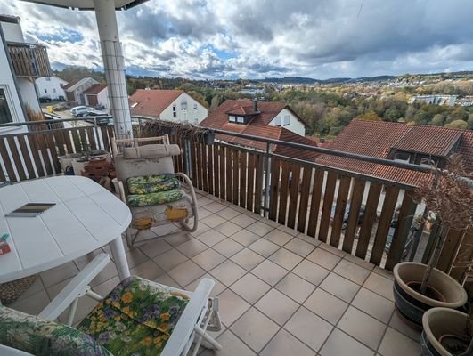 Balkon mit herrlicher Aussicht