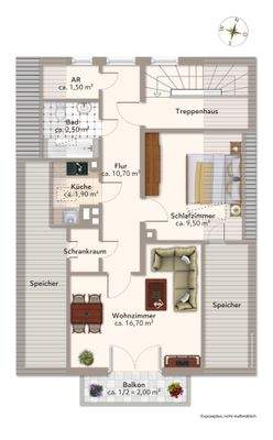 Grundriss Dachgeschoss