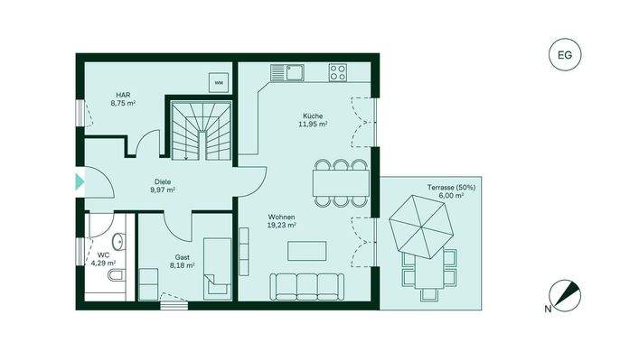 Grundriss Erdgeschoss