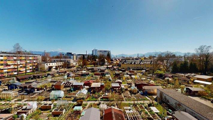 Blick von der Dachterrasse Richtung Süden