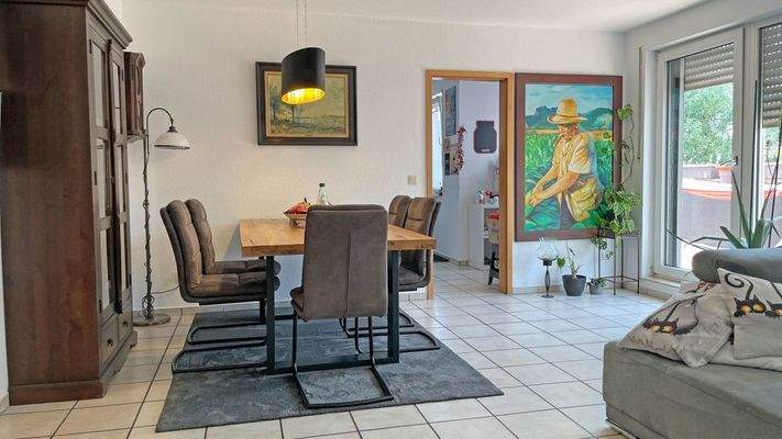 Essbereich im Dachgeschoss