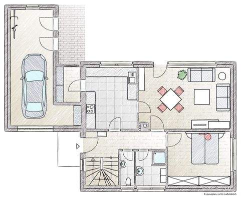 Exposeplan Erdgeschoss