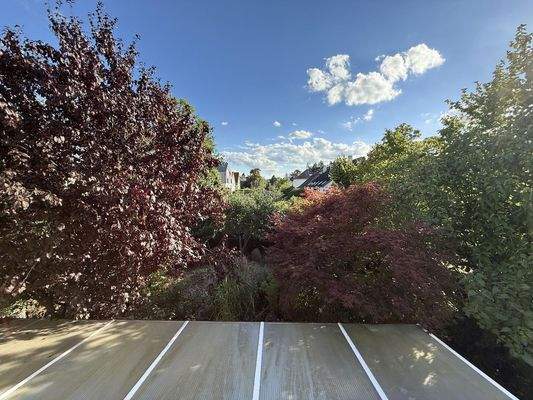 Gartenblick vom Balkon im OG