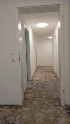 Wohnflur ohne Fußboden