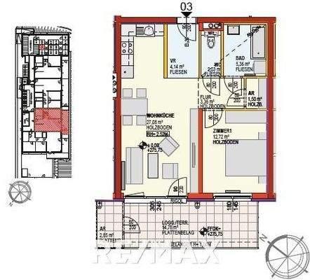 Stiege 1_Top 3 Finanz.-Beitrag: €30.014,-
