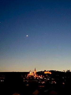 Blick nach Sonnenuntergang