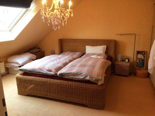 Schlafzimmer im Spitzboden