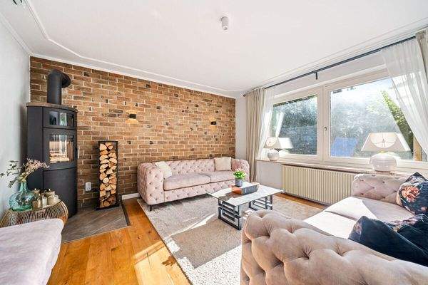 Wohnzimmer mit Kaminofen