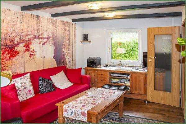 Wohnzimmer im Fachwerkhaus - Erdgeschoss