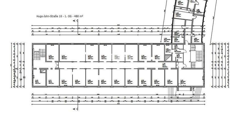 GR - 1. OG - 480 m²