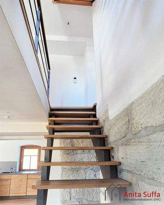 Haus A: Treppe zum OG