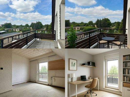 Renovierungsidee Arbeitszimmer und Balkon
