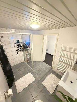 begehbare Dusche mit WC EG