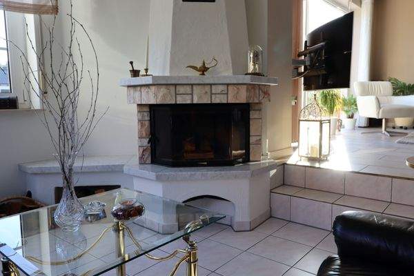 Wohnzimmer, Kamin