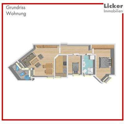 Grundriss-Wohnung