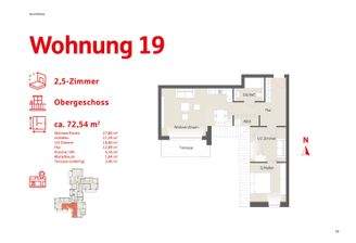 Grundriss Wohnung 19 Obergschoss