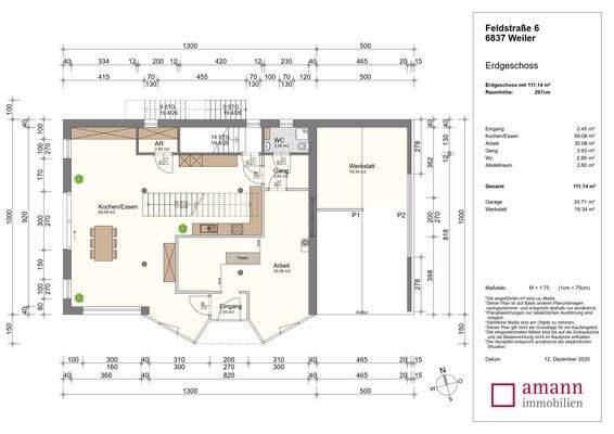 Grundrissplan Untergeschoss