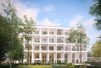 Wohnen südlich des Stadtparks_Ansicht Hof