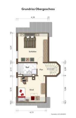 Grundriss Obergeschoss