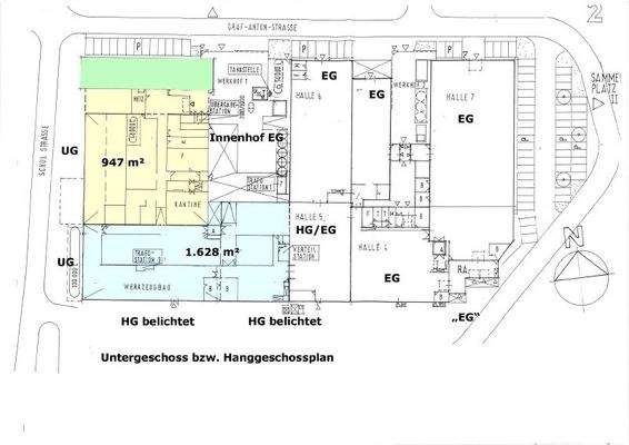 Grundriss HG-UG belichtet