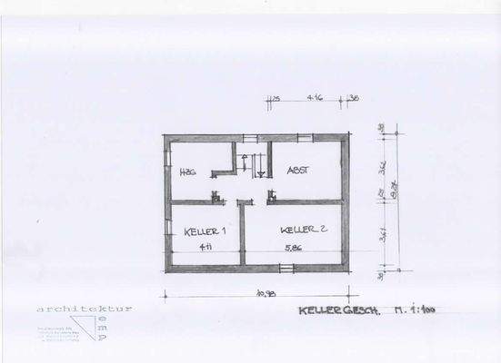 Grundriss Keller